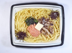 生パスタたらこときのこバター醤油