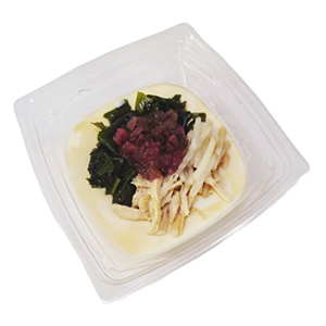 梅と蒸し鶏のとろーり豆腐 梅と蒸し鶏のとろーり豆腐