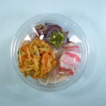 冷し月見かき揚げうどん