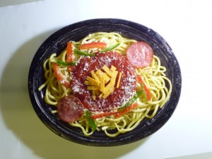 レンジファミマのピザソバ レンジファミマのピザソバ