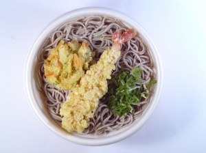 レンジ海老天＆かき揚げそば